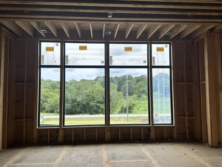 tall second story home windows