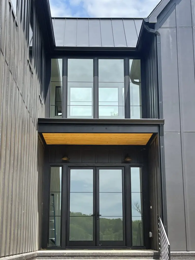 black modern home new front door murfreesboro, tn and huntsville, al