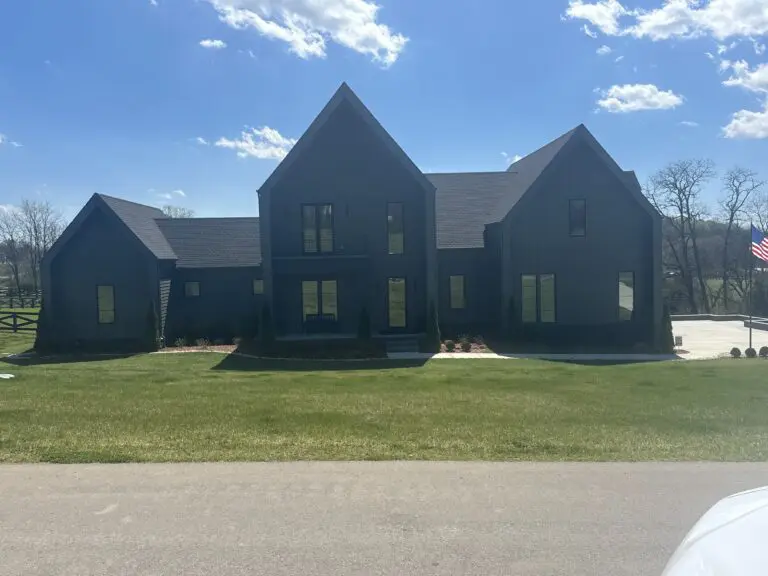 all black house | new construction windows in alabama and tennessee